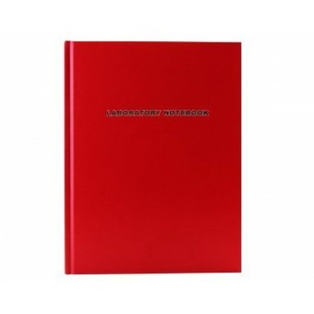 HEATHROW SCIENTIFIC Laboratory Notebook, Lined, Red, 200 pg 212615